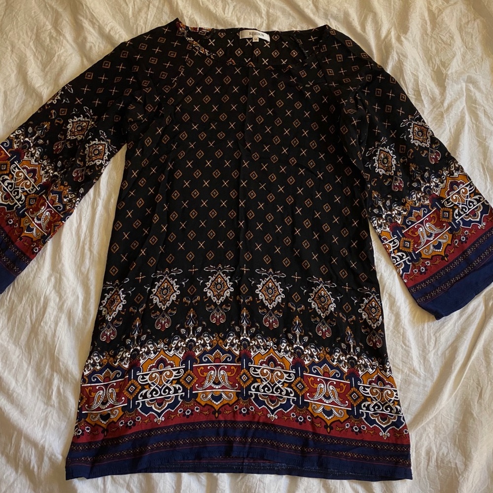 ZAFUL Long Sleeve Dress with Bell Sleeves Size M